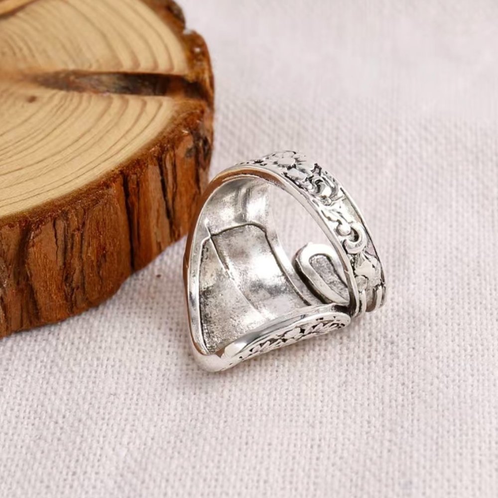 Boho Daisy or Sunflower Spoon Ring #760 - Picture 9 of 10